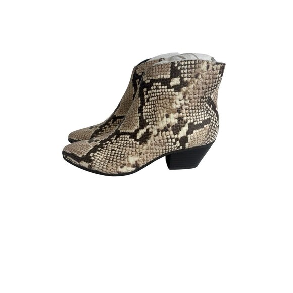INC IDRA Snake Print Ankle Boots Womens 7.5 New Other - Picture 5 of 11